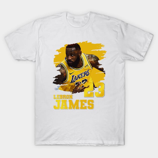 Lebron James T-Shirt by Aloenalone